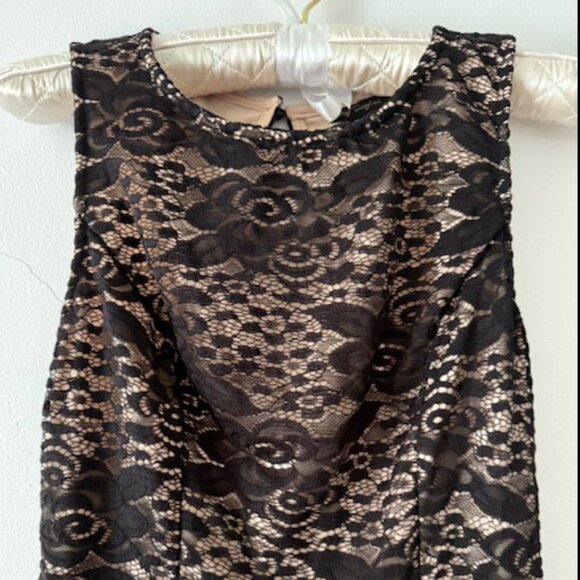 City Triangles Black Lace Overlay Dress — Women's/Juniors XS - Picture 3 of 7